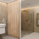 WPO2400 Pack of 3 Waterproof Oak Slatted Wall Panels 2400 x 170 x 19mm