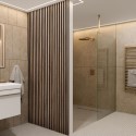 WPWB2400 Pack of 3 Waterproof Walnut & Black Slatted Wall Panels 2400 x 170 x 19mm