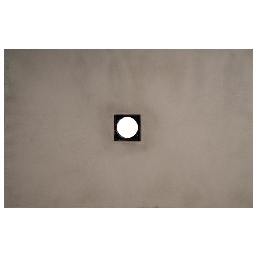 GRADE A1 - 1400x900mm Rectangular Level Acess Wet Room Shower Tray Former with Square Centre Drain - Live Your Colour