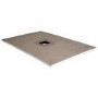GRADE A1 - 1400x900mm Rectangular Level Acess Wet Room Shower Tray Former with Square Centre Drain - Live Your Colour