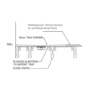GRADE A1 - 1400x900mm Rectangular Level Acess Wet Room Shower Tray Former with Square Centre Drain - Live Your Colour