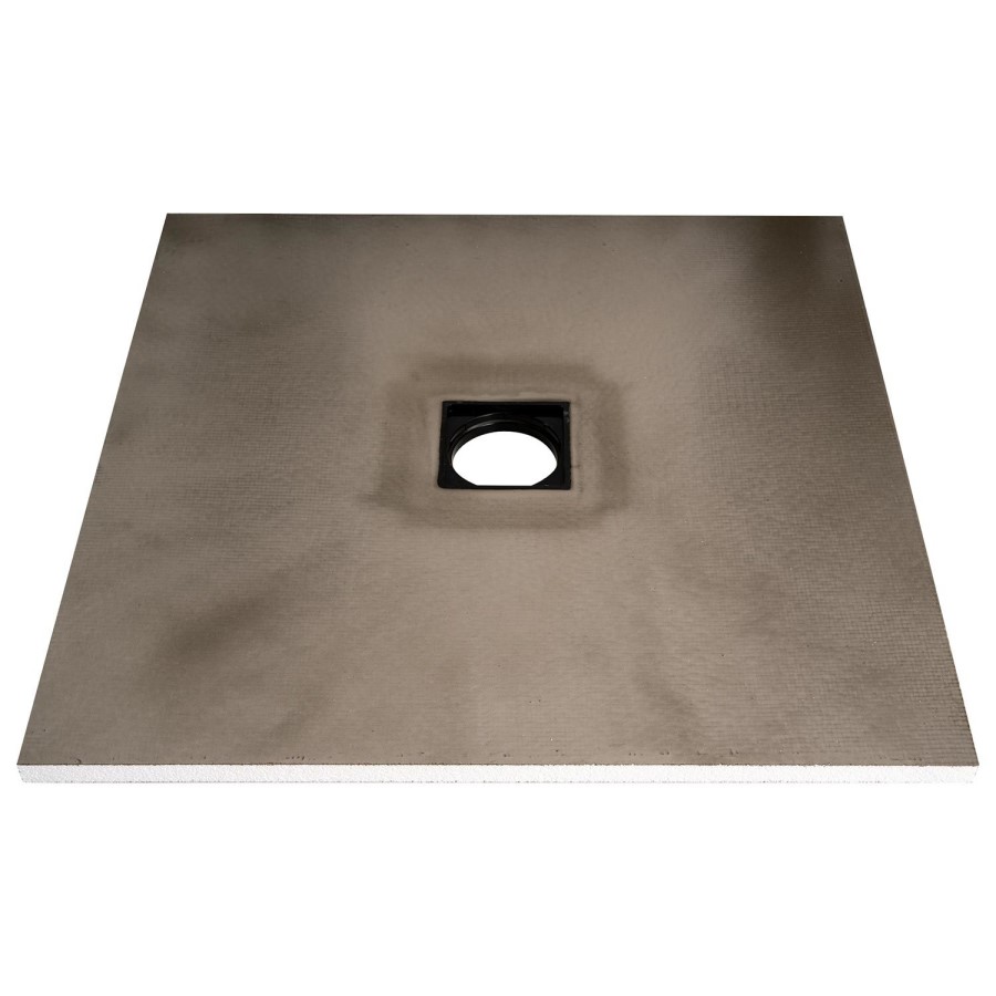 GRADE A1 - 900x900mm Square Level Acess Wet Room Shower Tray Former with Square Centre Drain - Live Your Colour