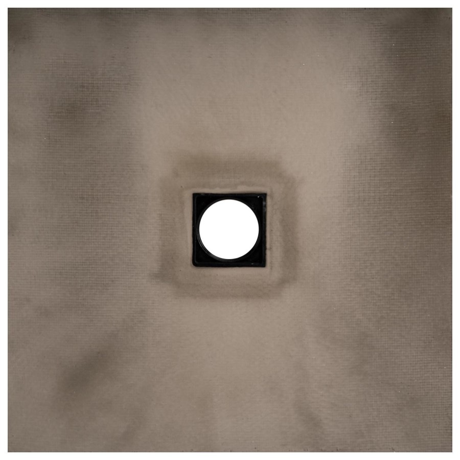 GRADE A1 - 900x900mm Square Level Acess Wet Room Shower Tray Former with Square Centre Drain - Live Your Colour