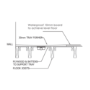 900x900mm Square Level Acess Tray Centre Drain and Install and Drainage Kit