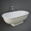 Greige Freestanding Double Ended Bath 1560 x 810mm - RAK Ceramics