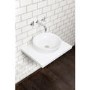 White Floating Wooden Shelf - W600mm