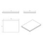 White Floating Wooden Shelf - W600mm
