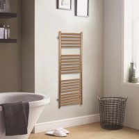 Towelrads Joanna Gold Heated Towel Rail Radiator - 1200 x 500mm