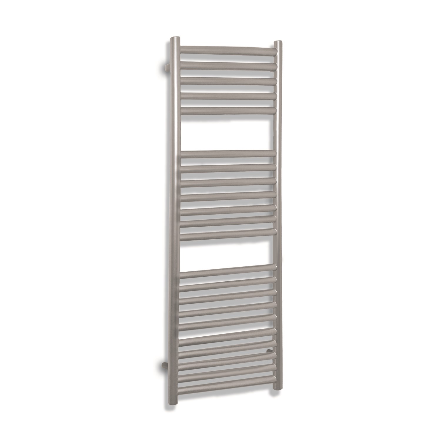 GRADE A1 - Satin Finish Silver Vertical Bathroom Towel Radiator 1200 x ...