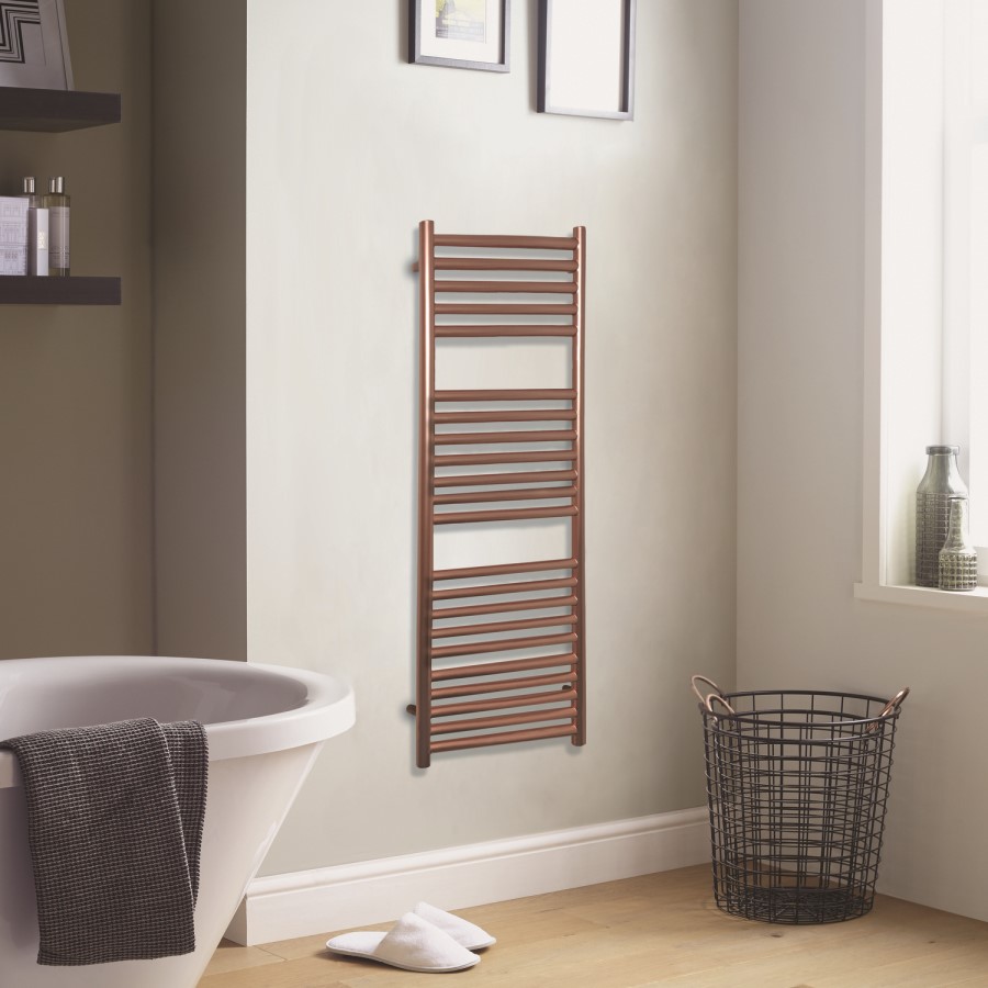 Joanna Rose Gold Heated Towel Rail - 800 x 500mm