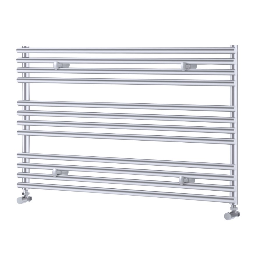 Chrome Horizontal Heated Towel Rail Radiator 600 x 1000mm - Oxfordshire