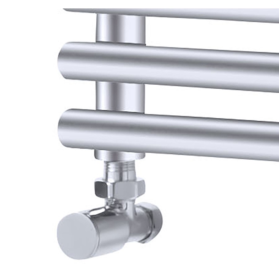 Chrome Horizontal Heated Towel Rail Radiator 600 x 1000mm - Oxfordshire