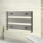 Towelrads Irido Anthracite Horizontal Towel Radiator 600 x 1000mm