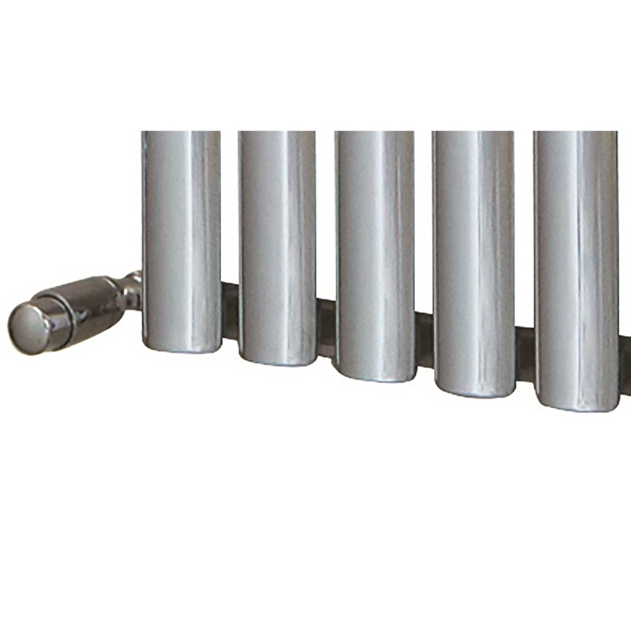 Chrome Horizontal Bathroom Radiator 600 x 1012mm