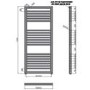 Chrome Heated Towel Rail Radiator 1300 x 500mm - Lambourn