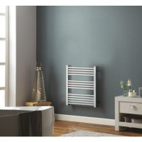GRADE A1 - Chrome Towel Radiator with Square Rails 212W - 800 x 450mm - Electric GRADE A1 - Chrome Towel Radiator with Square Rails 212W - 800 x 450mm - Electric