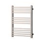 GRADE A1 - Chrome Towel Radiator with Square Rails 212W - 800 x 450mm - Electric