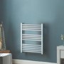 Woodbury Chrome Heated Towel Rail - 800 x 600mm