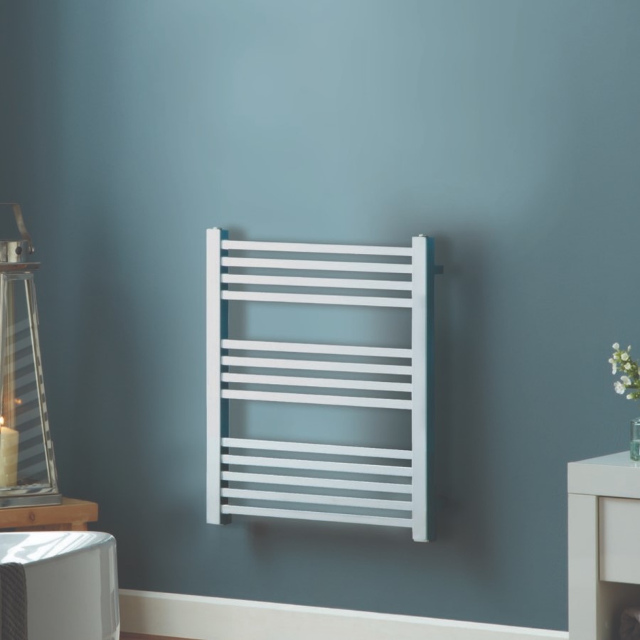 Woodbury Chrome Heated Towel Rail - 800 x 600mm