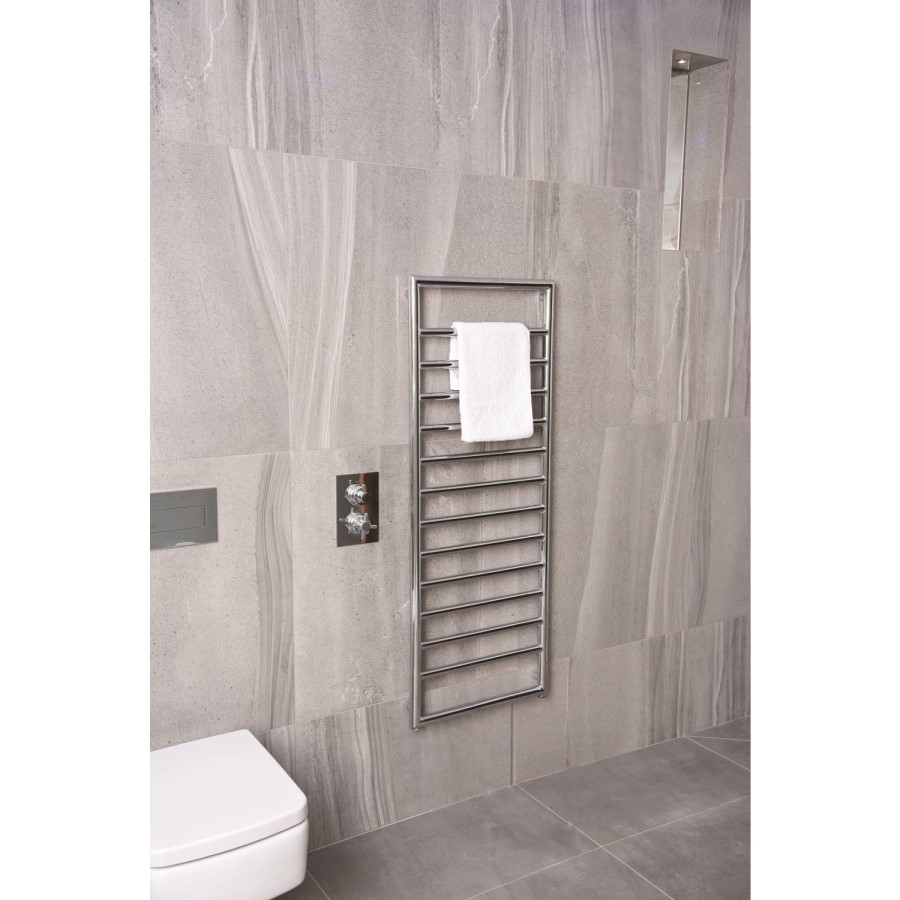 Strand Chrome Heated Towel Rail - 1300 x 500mm