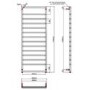 Strand Chrome Heated Towel Rail - 1300 x 500mm