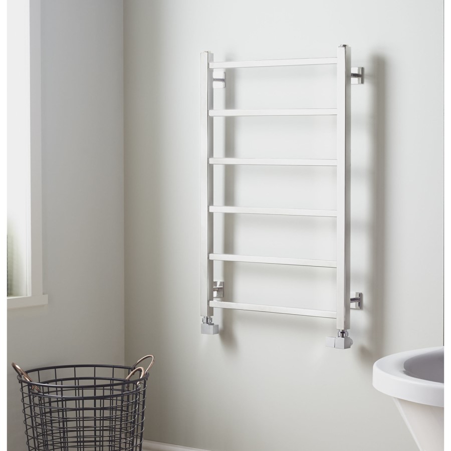 Kensington Chrome Heated Towel Rail - 900 x 530mm