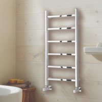 Diva Polished Stainless Steel Heated Towel Rail - 800 x 500mm