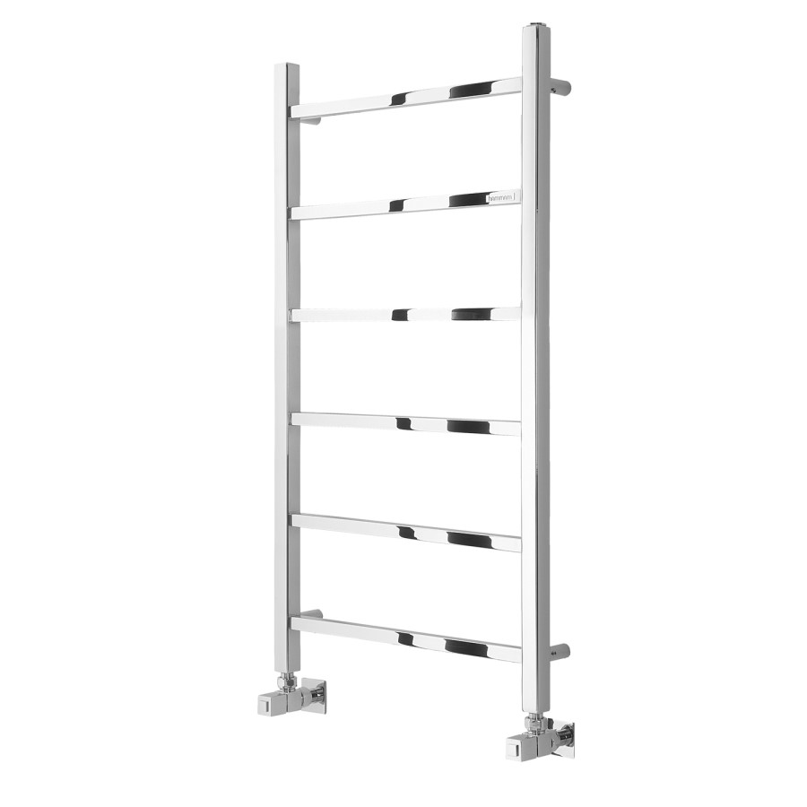 Diva Polished Stainless Steel Heated Towel Rail - 800 x 500mm