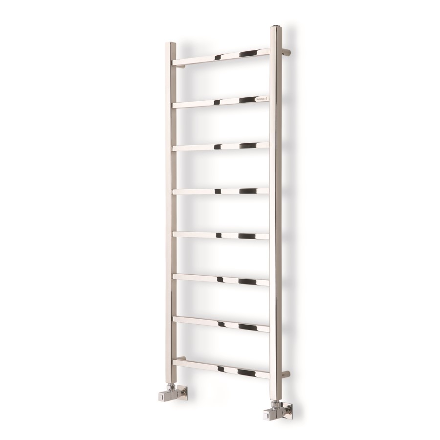 Diva Polished Stainless Steel Heated Towel Rail - 1200 x 500mm