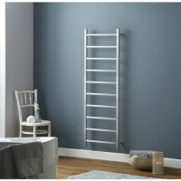 Diva Brushed Stainless Steel Heated Towel Rail - 1500 x 500mm
