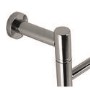 Polished Stainless Steel Bathroom Towel Radiator with Moveable Arms 45W - 600 x 500mm- Electric