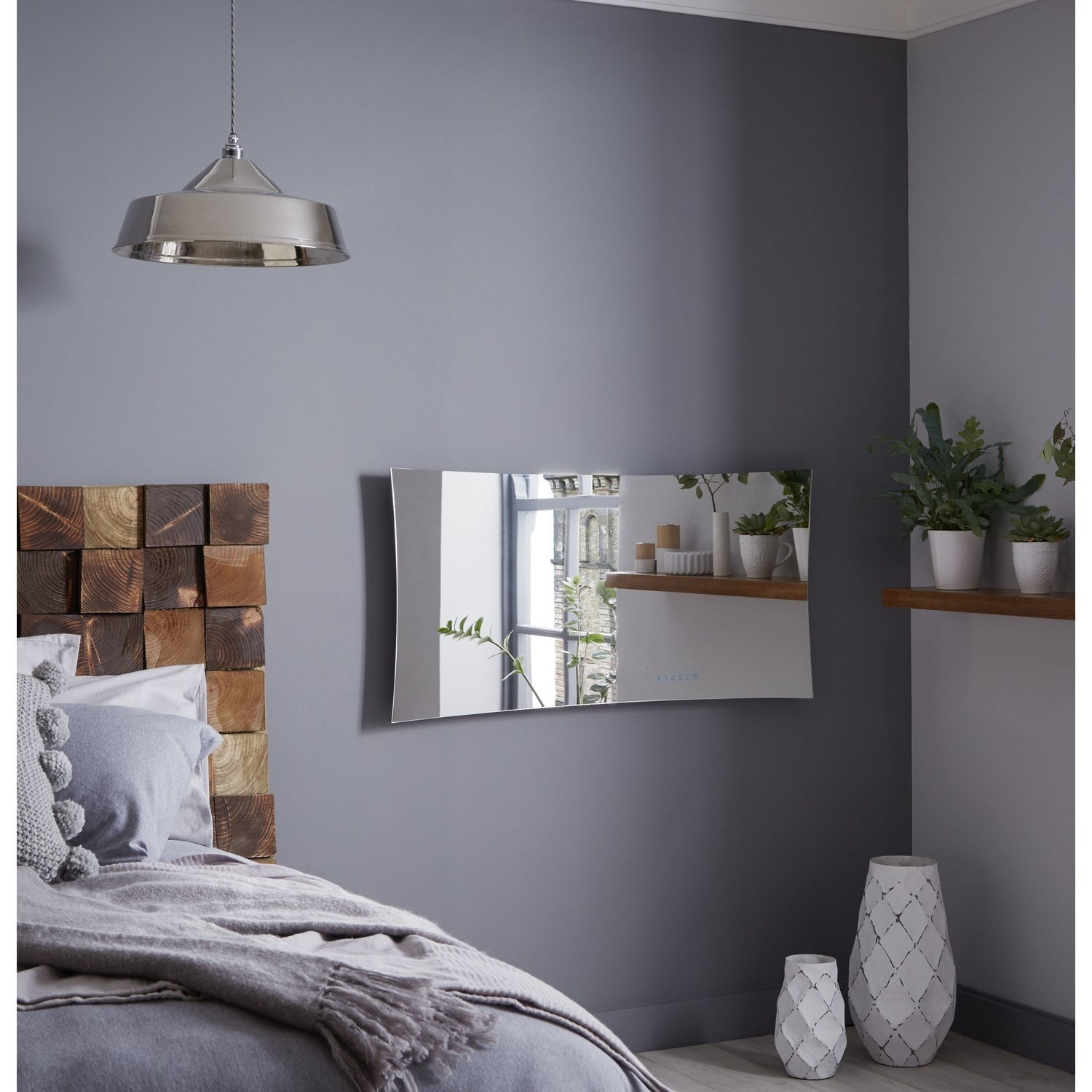 Horizontal Mirror Glass Radiator - 1063 x 532mm - Better Bathrooms