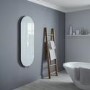White Vertical Glass Radiator - 1380 x 500mm