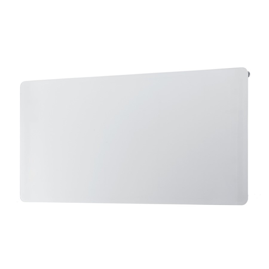 White Horizontal Glass Radiator - 600 x 1000mm