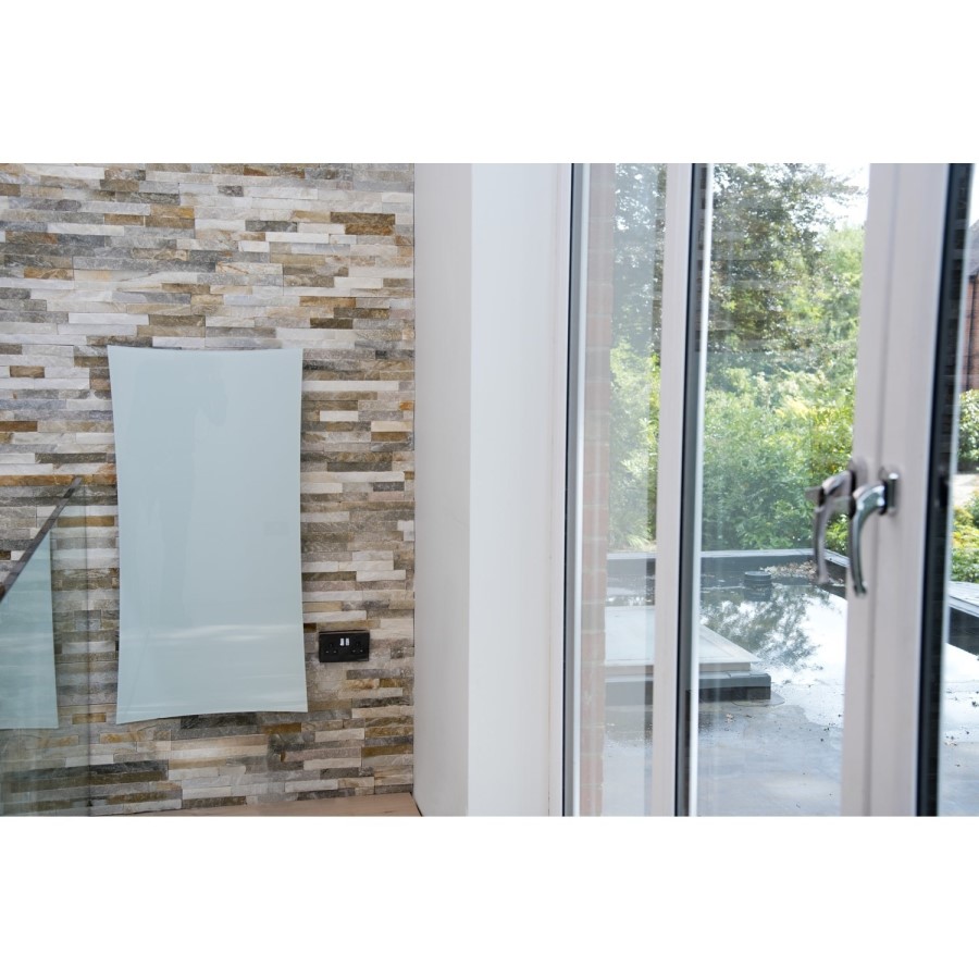 White Glass Infrared Heating Panel - 1063 x 532mm