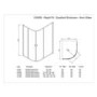 Claritas 8 Offset Quadrant Enclosure 1000 x 800mm - 8mm Glass