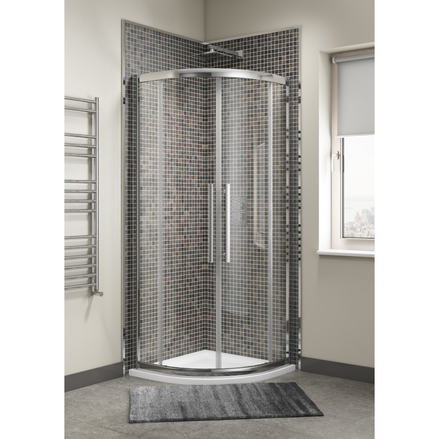 Claritas 8mm Glass Quadrant Shower Screen Enclosure - 900 x 900mm