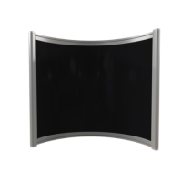 Far Infrared Heater Black Curved Panel Aluminium 400W - 550 x 500mm