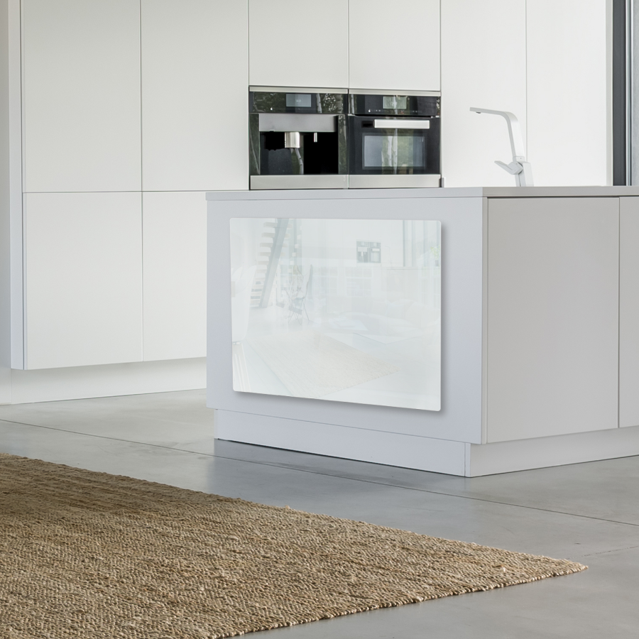 Far Infrared Heater White Glass Panel 450W - 500 x 600mm