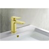 Brushed Brass Cloakroom Mono Basin Mixer Tap With Waste - Zana