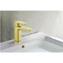 GRADE A1 - Brushed Brass Cloakroom Mono Basin Mixer Tap With Waste - Zana