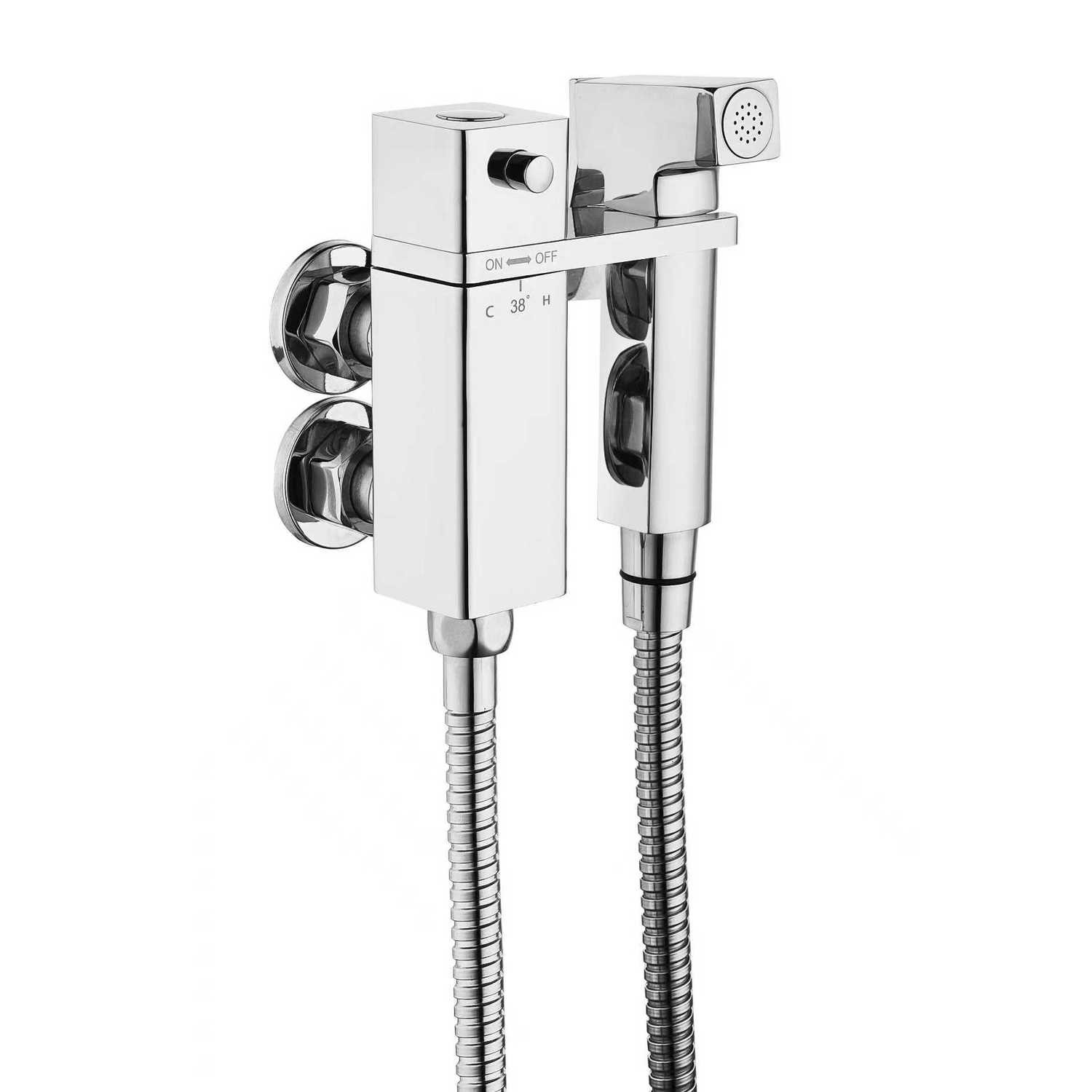 Zana Chrome Thermostatic Douche Shower / Bidet Shower Spray Kit