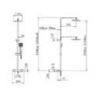 GRADE A2 - Black Thermostatic Mixer Shower with Square Overhead & Handset - Zana