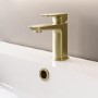 GRADE A1 - Brushed Brass Mono Basin Mixer - Zana
