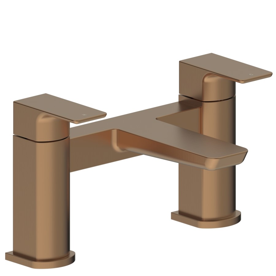 Brushed Bronze Bath Mixer Tap - Zana
