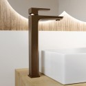 ZBBZTBM Brushed Bronze Tall Mono Basin Mixer Tap - Zana