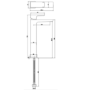 Chrome Tall Mono Basin Mixer Tap - Zana