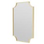 Traditional Brass Backlit Heated Bathroom Mirror with Lights 500 x 750mm - Zeus