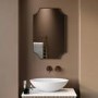 Traditional Bronze Backlit Heated Bathroom Mirror with Lights 500 x 750mm - Zeus