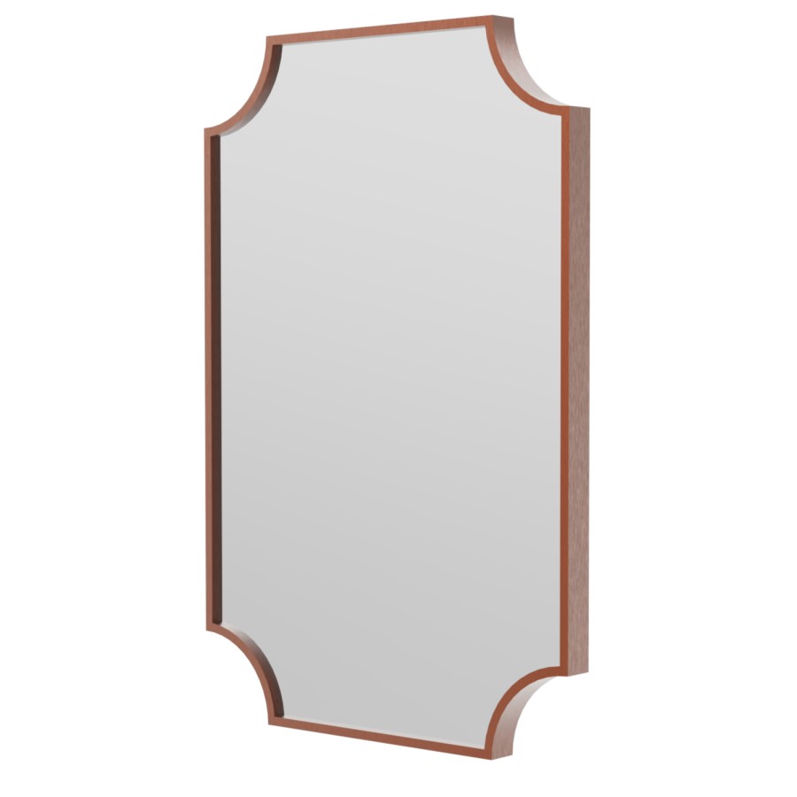 Traditional Bronze Backlit Heated Bathroom Mirror with Lights 500 x 750mm - Zeus